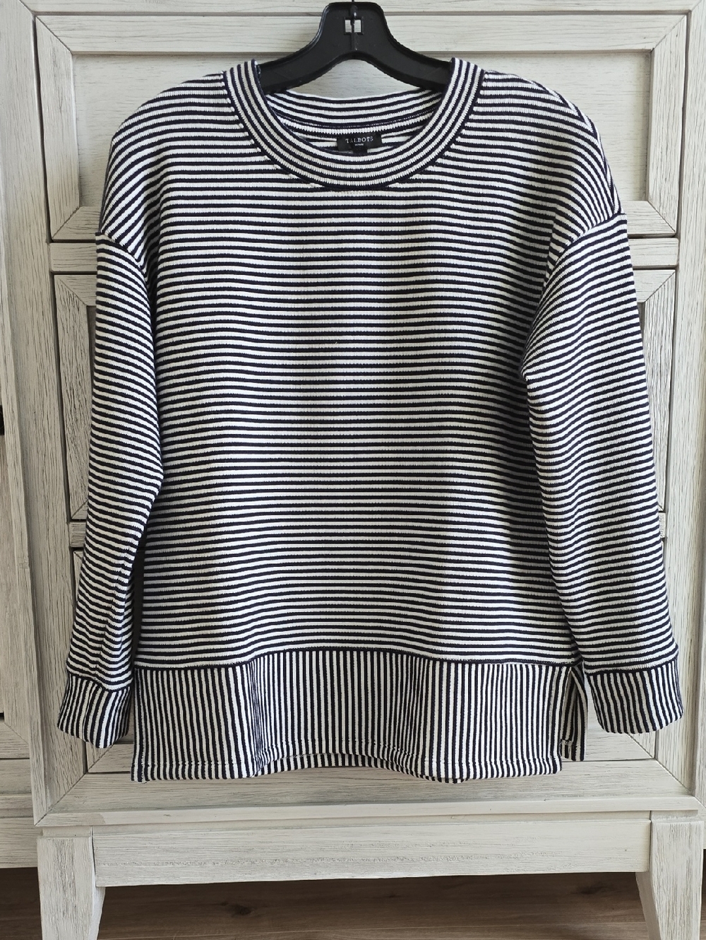 Nautical Crewneck Stripe Tunic Navy & Ivory